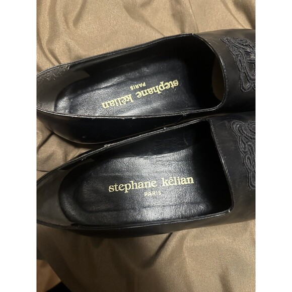 Women’s Stephane Kelian Embossed Leather Loafers Size 6.5UK 8.0US Vintage Shoes - Picture 6 of 7
